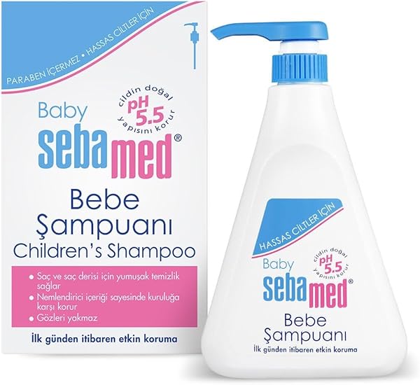 Sebamed Baby pH 5.5 Göz Yakmayan Formül Nemlendirici Etkili Papatya Özütlü Bebek Şampuanı 500 ml