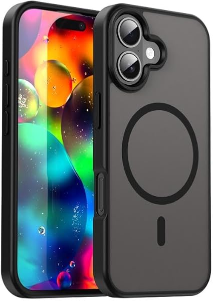 URUCHI Güçlü Manyetik iPhone 17 Telefon Kılıfı, [Mag-Safe ile Uyumlu] [Askeri Düzey Düşme Koruması] [Güçlü Silikon Kenarlar] 