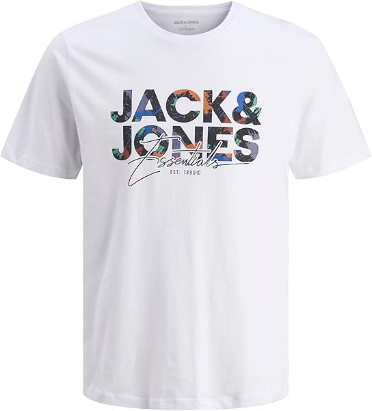JACK & JONES Jjgeplas Tee Ss Crew Neck Jjgeplas Tee Ss Crew Neck Erkekler