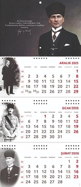 2026 Atatürk Gemici Duvar Takvimi - Gazi