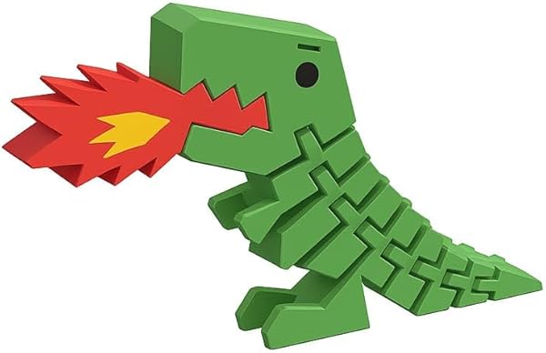 Flexi Rex Hareketli Dinozor Maketi – Ateş Efektli Esnek Koleksiyon ve Dekor Oyuncağı