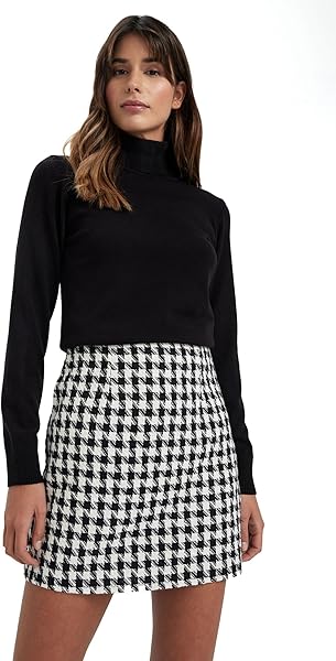 DeFacto H1651AZ Basic Balıkçı Yaka Slim Fit Triko Kazak Kadın