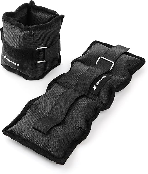 SPORSIZE Ayak Bileği Ağırlıkları (ÇİFT SATILIR) – 0.5kg, 1kg, 1.5kg, 2kg, 2.5kg, 3kg, 4kg, 5kg – Ayarlanabilir Kayışlı, Mavi 