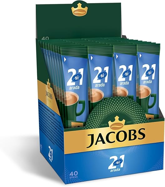 JACOBS 2'si 1 Arada 10.5 Gram x 40, Kahve