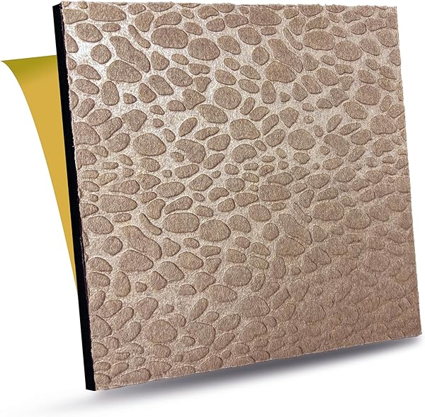 Tink Kendinden Yapışkanlı Ses ve Isı Yalıtım Paneli, Akustik Duvar Paneli, Ses Yalıtım Süngeri, Keçe Kaplı Sünger 40x40 cm 6 