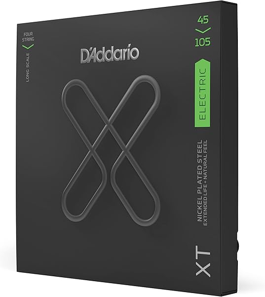 D'Addario Xtb45105 Bas Gitar Tel Seti, 4 Telli,Xt, 45-105, Long Scale