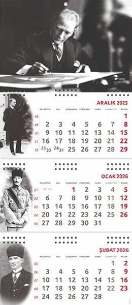 2026 Atatürk Gemici Duvar Takvimi - İmza