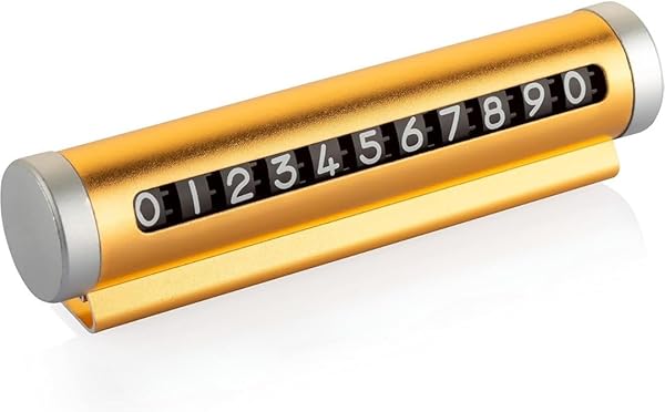 Jouis Numaratör Araç Park Alüminyum Kasa Çevirmeli Araç İçi Park Telefon Numaratör Park Numarası Parkmatik Araç Torpido Üstü 