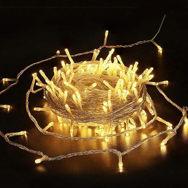 Coverzone Gün Işığı Fişli LED Işık Zinciri 220V Enerjili Dekoratif Aydınlatma Balkon Oda ve Yılbaşı Süslemeleri için Enerji T