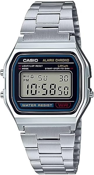 Casio A158WA-1DF Retro Unisex Kol Saati , Gri , Standart