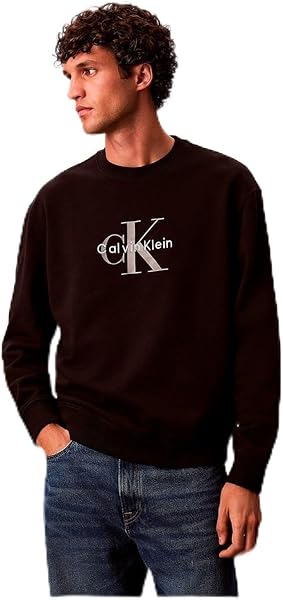 Calvin Klein LS EU 350TERRY MONOLOGO CN SWTSH Sweatshirt Erkek