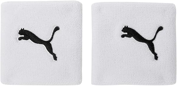Puma Knitted Cat Wristband Unisex Yetişkin Spor Bilekliği, white-black, Tek Beden