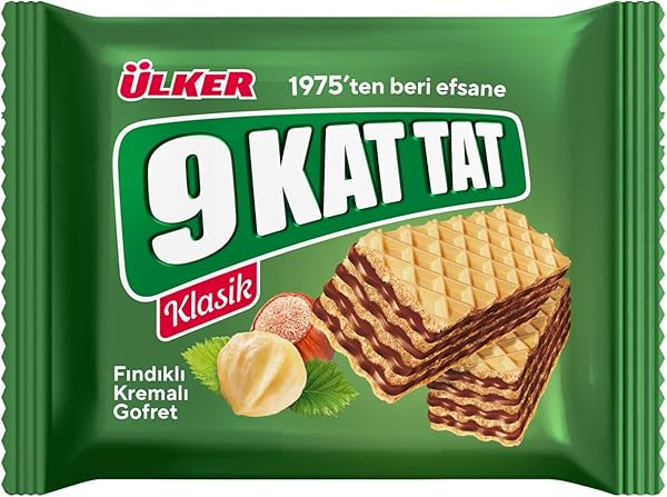 ÜLKER 9 Kat Tat Fındıklı Gofret, 39 Gr
