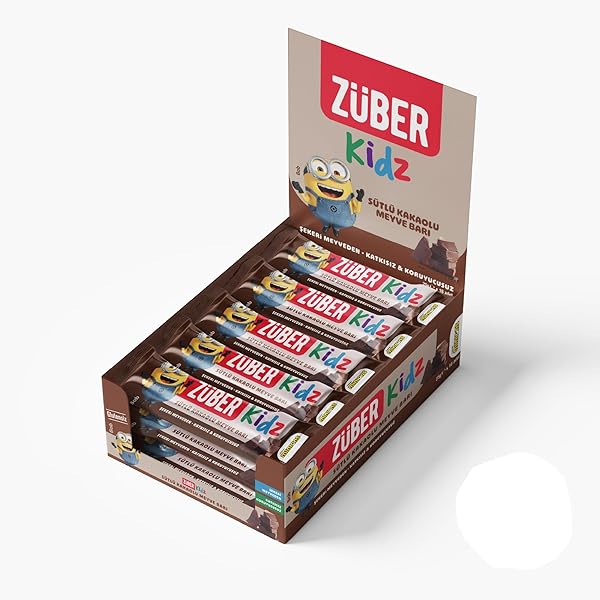 Züber Kidz Sütlü Kakaolu Meyve Bar 25gr X 16 Adet