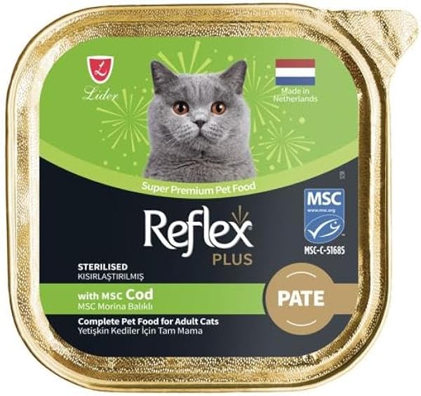 Reflex Plus Pate Balıklı Kısır Kedi Konservesi 85 GR