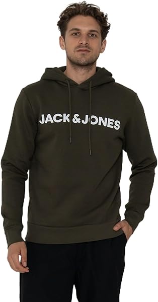 JACK & JONES JCODELDRICK SWEAT HOOD KA Erkek Sweatshirt