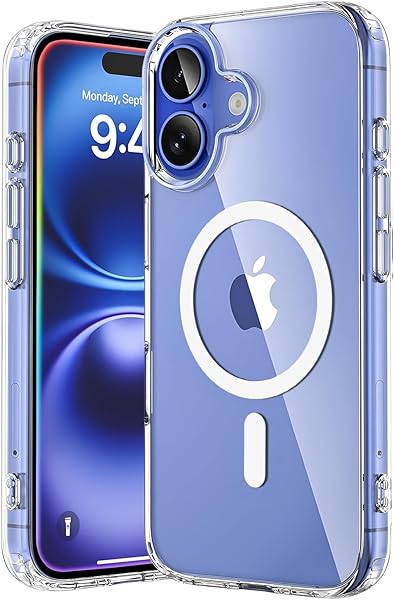 Minesk iPhone 17 için Origin Serisi Premium Kalite Magsafe ile Uyumlu Kılıf Crystal Clear Super Şeffaf Materyal ve İnceltilmi