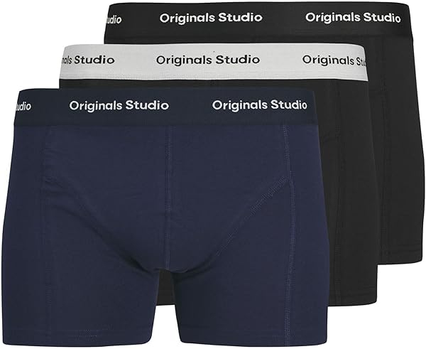 JACK & JONES Jacvesterbro Solid Trunks 3 Pack Noos Jacvesterbro Solid Trunks 3'lü Paket Noos Erkekler