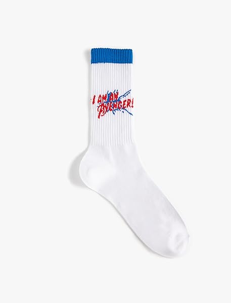 Avengers Soket Çorap Lisanslı İşlemeli