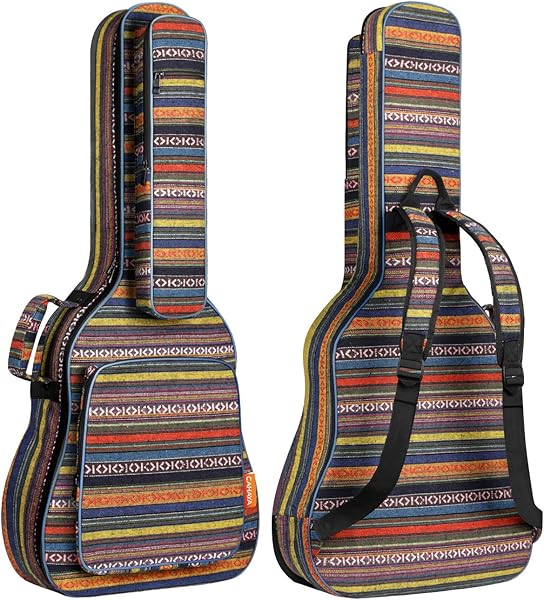 CAHAYA CY0186 Bohemian 15.6mm Gig Bag Dolgulu Su Geçirmez Gitar Çantası