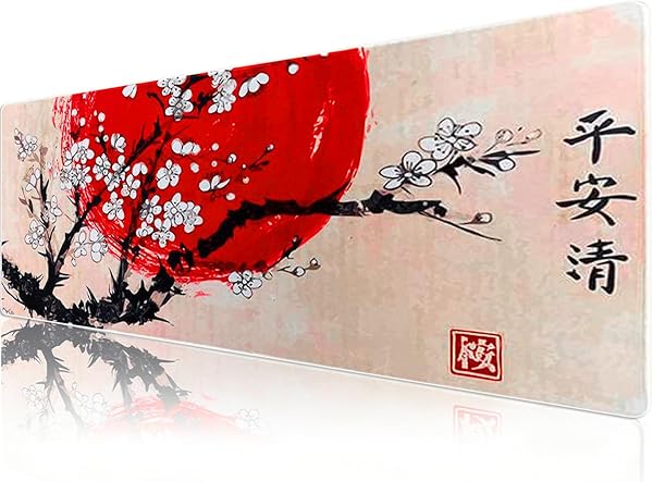 Klasse Pro - 10 Farklı Model Dikişli Kenar 90x40 cm Oyuncu Gaming Mouse Pad (Sakura, 90x40 cm)