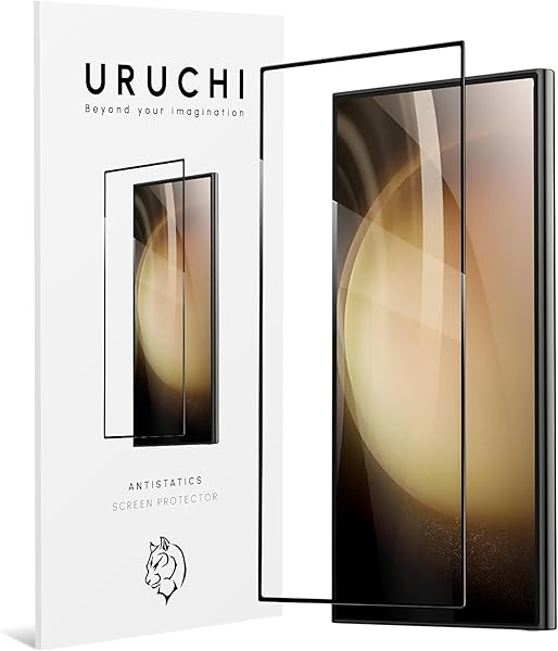URUCHI Samsung S24 Ultra Anti-Statik Ekran Koruyucu, HD Tam Kapsamlı Ekran Kapağı Cam Filmi