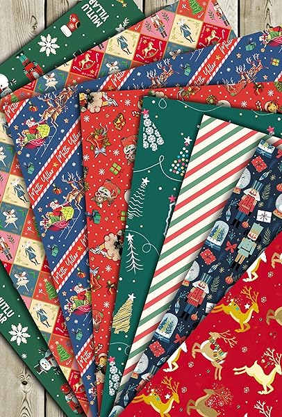 50x70 Cm Yılbaşı Hediye Paketleme Ambalaj Kağıdı (8’Li PAKET)