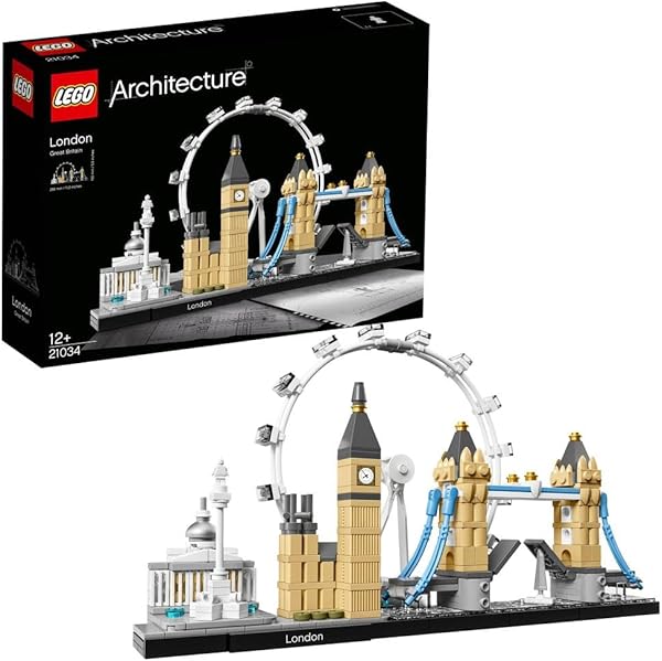 LEGO Architecture Londra 21034 - Seyahat, Mimari ve Tarih Meraklısı Yetişkinler için Koleksiyonluk Sergilenebilir Yapım Seti 