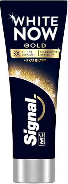 Signal White Now Diş Macunu Gold 3 Kat Işıltı 75 ml