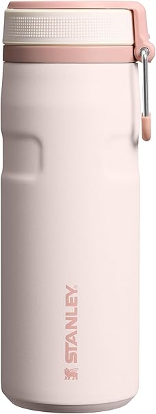 Stanley The IceFlow™ Twist & Flip Termos Su Şişesi, Pembe Kuvars (Rose Quartz), 0.47 Litre