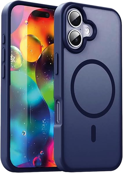 URUCHI Güçlü Manyetik iPhone 17 Telefon Kılıfı, [Mag-Safe ile Uyumlu] [Askeri Düzey Düşme Koruması] [Güçlü Silikon Kenarlar] 