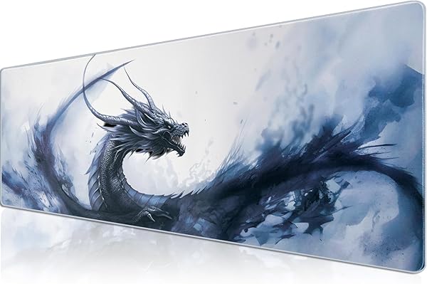 Klasse Pro - 10 Farklı Model Dikişli Kenar 90x40 cm Oyuncu Gaming Mouse Pad (Nyrox, 90x40 cm)