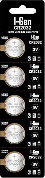 I-Gen CR2032 Pil 5'li Paket Tartı, Baskül, Şeker Ölçüm Cihazı Pili Lityum Düğme Pil 3V 2032