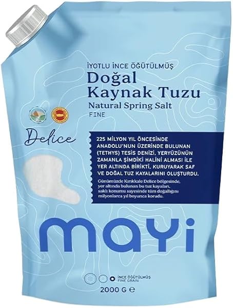 Mayi Tuz Öğütülmüş Sofra Tuzu İyotlu 2000 Gr