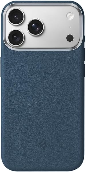 Minesk iPhone 17 Pro için MagSafe ile Uyumlu Çizilmeyen ve Parmak İzi Tutmayan Deri Görünümlü Metal Tuşlu ve Metal Lens Çerçe