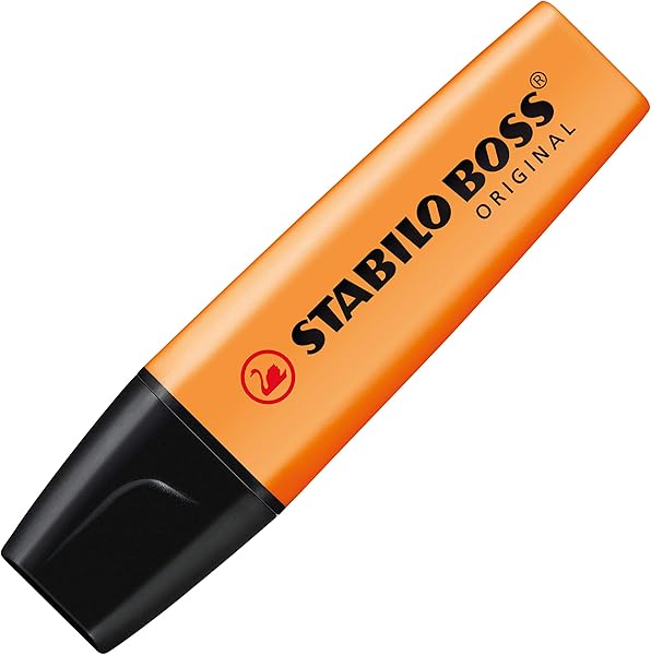 Stabilo Boss Original Fosforlu İşaretleme Kalemi, 2 mm ve 5 mm Uç, Turuncu - 70/54