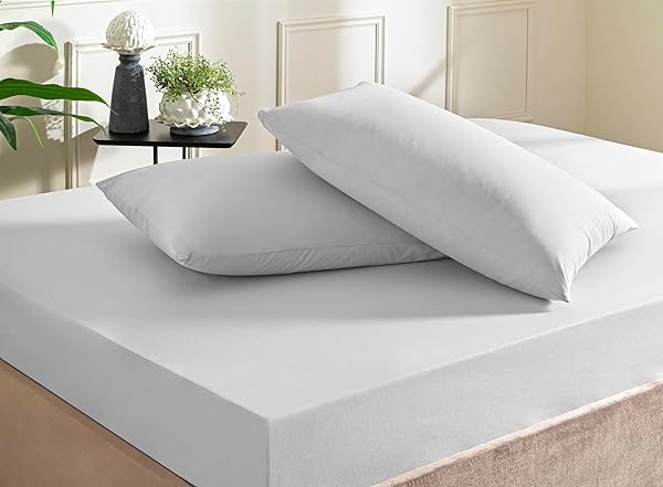 Taç Color Dreams Ranforce Queen Size Fitted Çarşaf Seti Gri