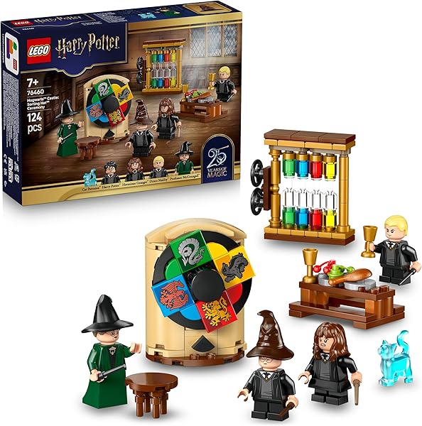 LEGO Harry Potter Hogwarts Şatosu: Seçmen Şapka Töreni 76460-7 Yaş ve Üzeri Çocuklar için Harry Potter, Hermoine ve Draco Min