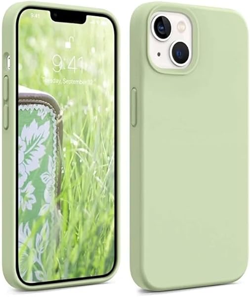 Lavderuar iPhone 15 ile Uyumlu İçi Kadife Lansman Silikon Kılıf – Kamera Korumalı, Darbe Emici, Premium Yumuşak Kapak Fıstık 