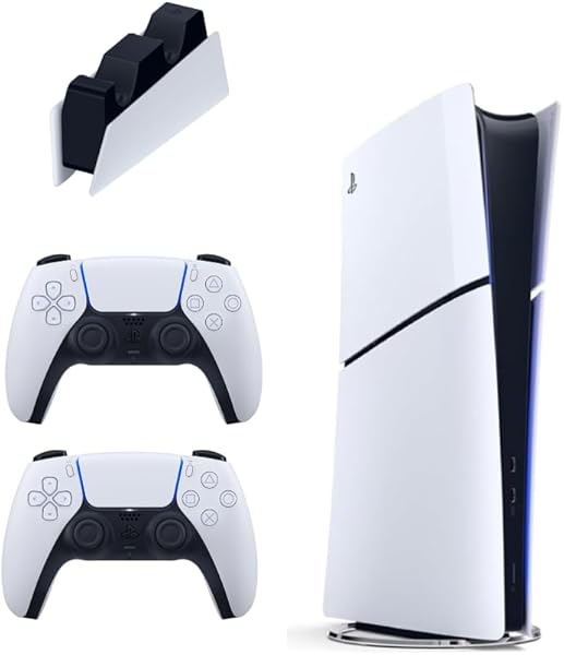 Sony PlayStation 5 Slim Digital Edition, Oyun Konsolu, 825 GB Depolama, İkinci DualSense Kontrolcü ve Şarj İstasyonu ile, İth