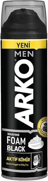 ARKO MEN Black Tıraş Köpüğü, 200 Mililitre