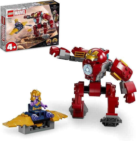 LEGO Marvel Iron Man Hulkbuster Thanos’a Karşı 76263 – 4 Yaş ve Üzeri Çocuklar için Süper Kahraman Hediyesi Fikri, Iron Man v