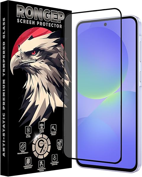 Rongep Samsung Galaxy A36 için Ekran Koruyucu 9H Sertlikte Anti-Static Temperli Cam A 36 Koruma Görüntü Kalitesini ve Dokunma