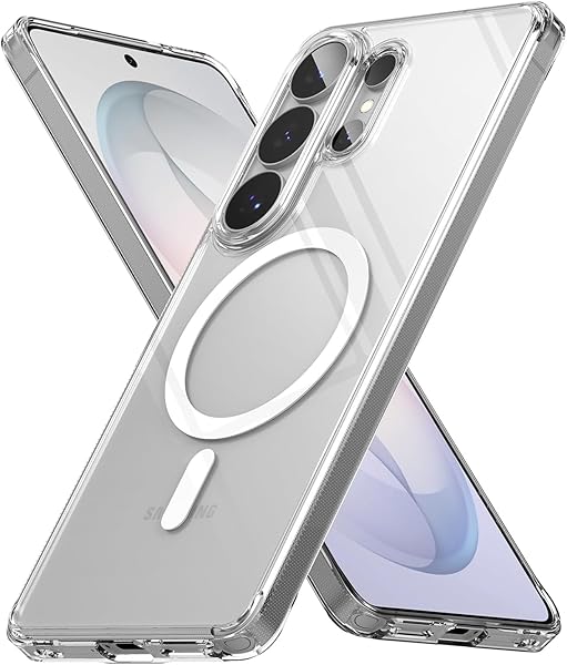 Ehr. Samsung Galaxy S26 Ultra Uyumlu Kamera Korumalı Magsafe Wireless Şarj Özellikli Airbag Tasarımlı Şeffaf Silikon Kılıf