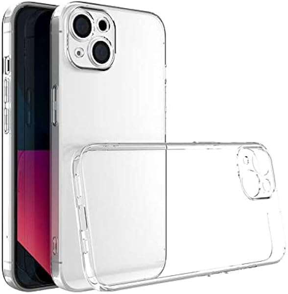 Ehr. iPhonen 14 Uyumlu Kamera Korumalı Darbe Önleyici Ultra Slim TPU Şeffaf Silikon Kılıf (Şeffaf, iPhone 14)