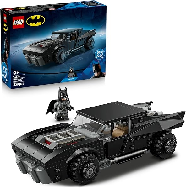LEGO DC Batman: Batman Batmobile 76332 – 9 Yaş ve Üzeri Çocuklar için Kumaş Pelerinli bir Süper Kahraman Minifigürü ve Hatıra