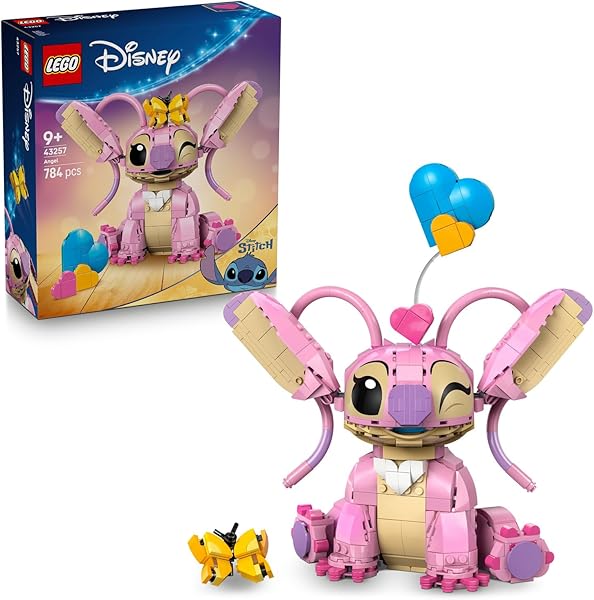 LEGO ǀ Disney Classic Angel 43257-9 Yaş ve Üzeri Çocuklar için Lilo ve Stiç Karakterlerini İçeren Yaratıcı Oyuncak Yapım Seti