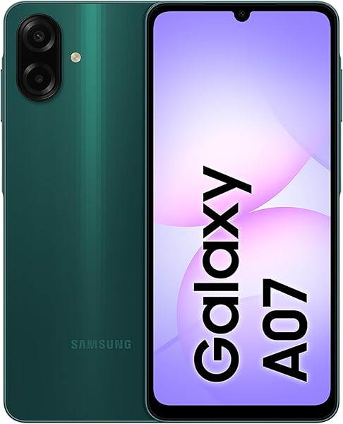 Samsung Galaxy A07 LTE, Android Akıllı Telefon, 4GB RAM, 128GB Hafıza, Yeşil, Büyük Ekran, 6 nm işlemcisiyle (Samsung Türkiye