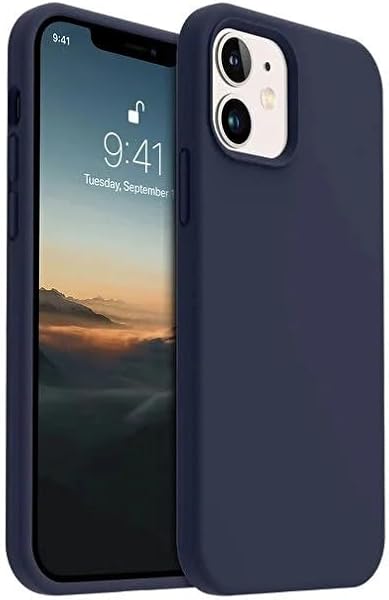 Lavderuar iPhone 12-12 Pro ile Uyumlu İçi Kadife Lansman Silikon Kılıf – Kamera Korumalı, Darbe Emici, Premium Yumuşak Kapak 