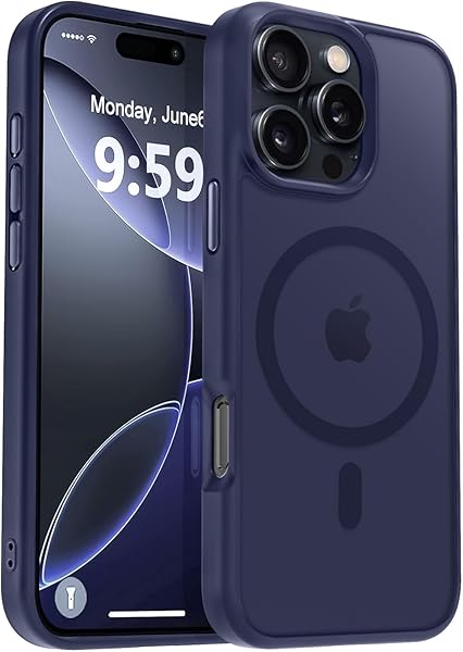 URUCHI Güçlü Manyetik iPhone 14 Telefon Kılıfı, [Mag-Safe ile Uyumlu] [Askeri Düzey Düşme Koruması] [Güçlü Silikon Kenarlar] 